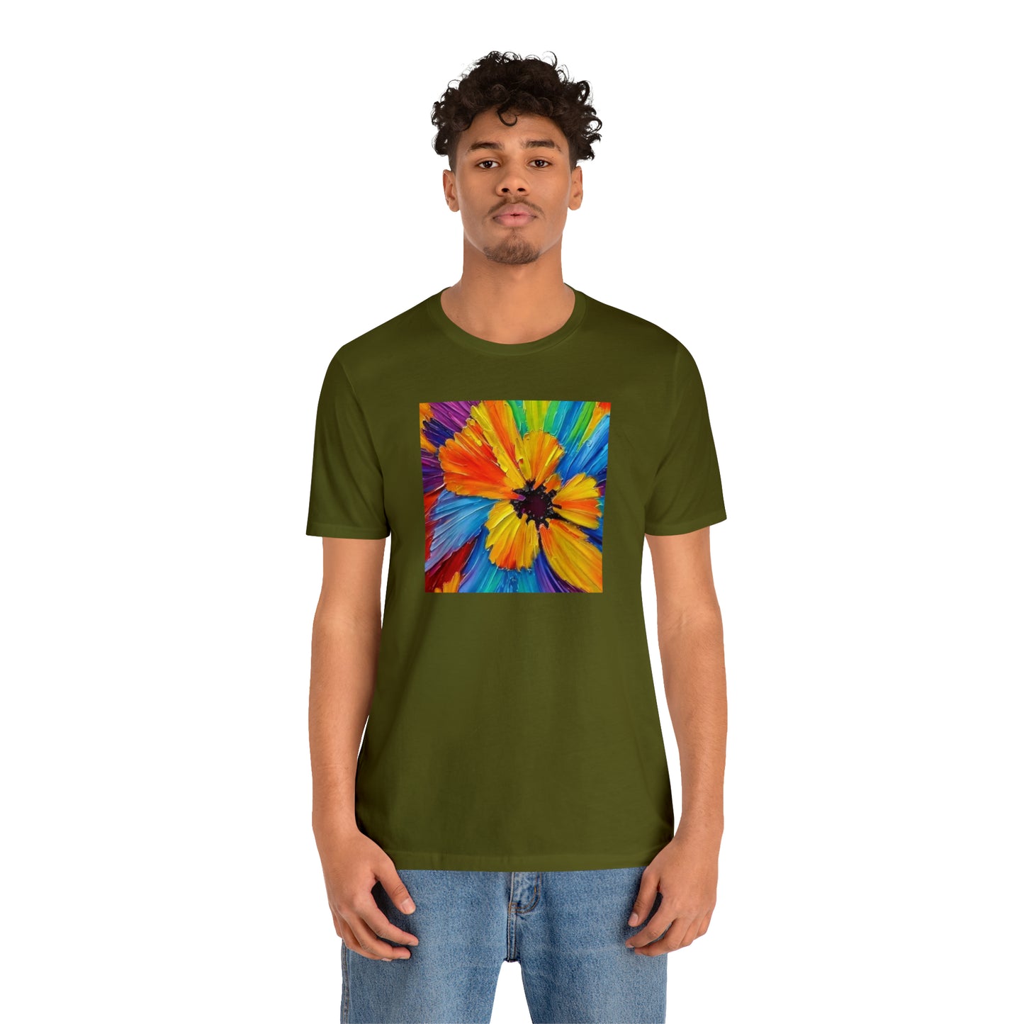 Oil Painted Flower Tee