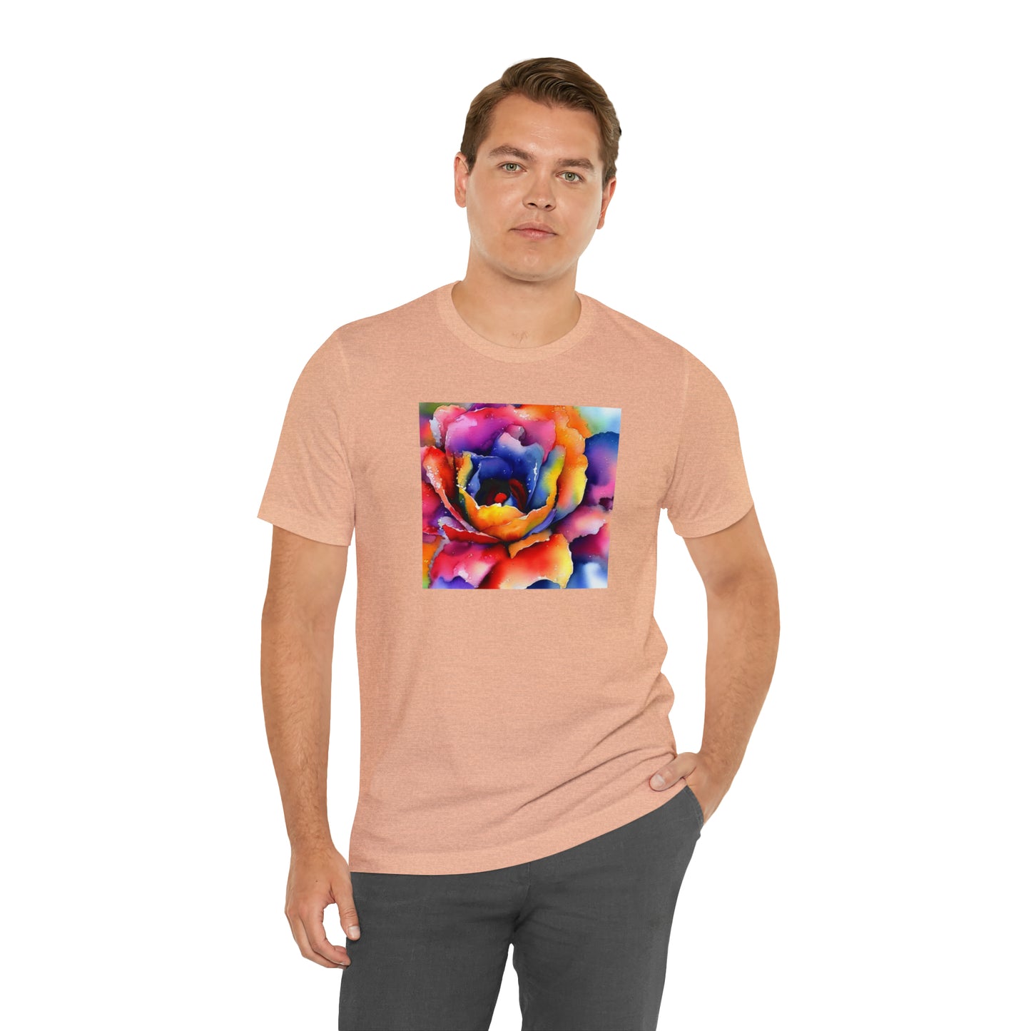 Open Watercolor Flower Tee