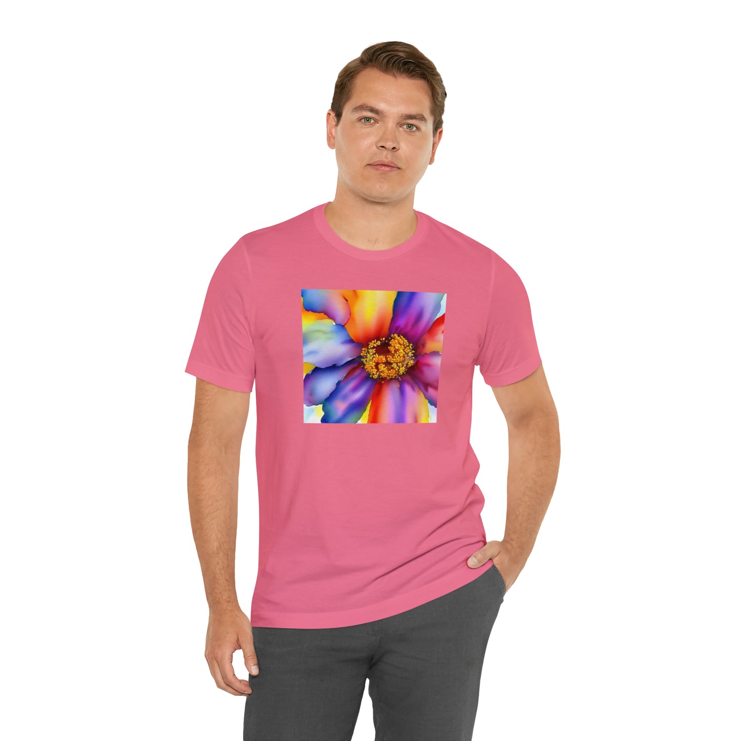 Colorful Open Flower Tee