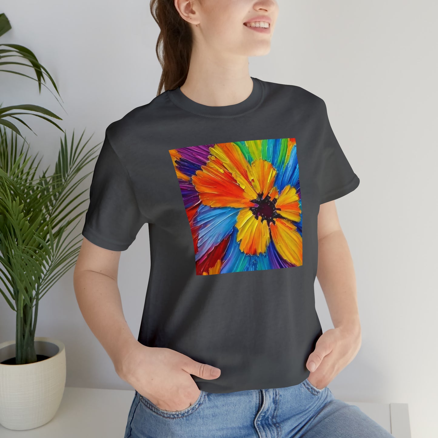 Oil Painted Flower Tee