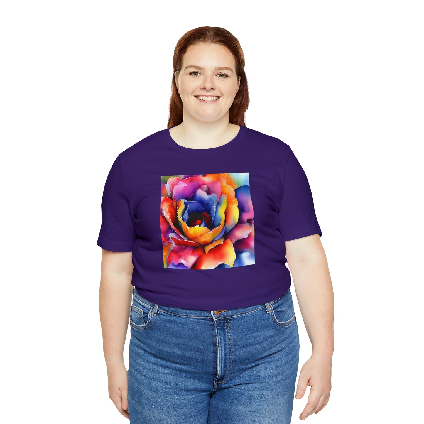 Open Watercolor Flower Tee
