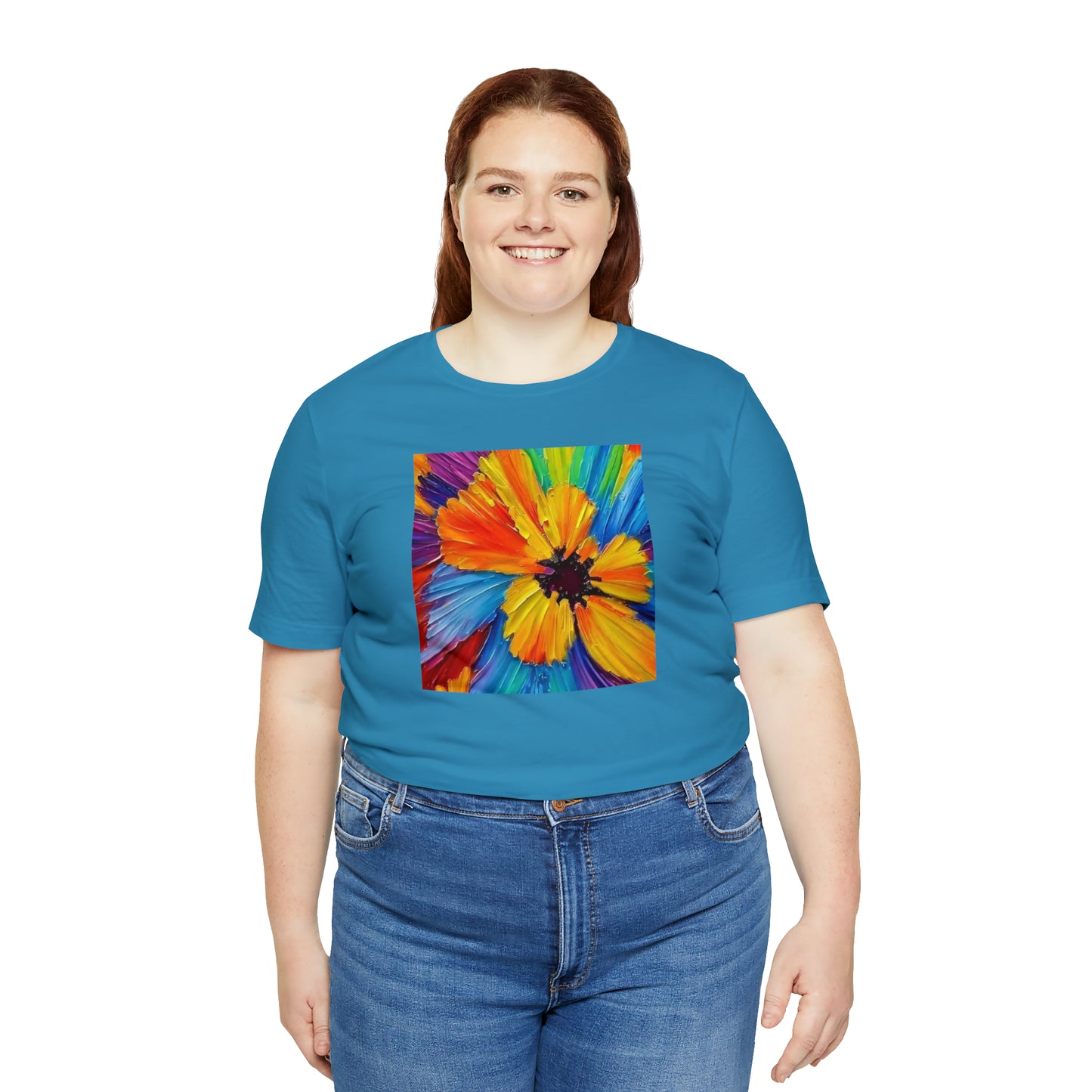 Oil Painted Flower Tee