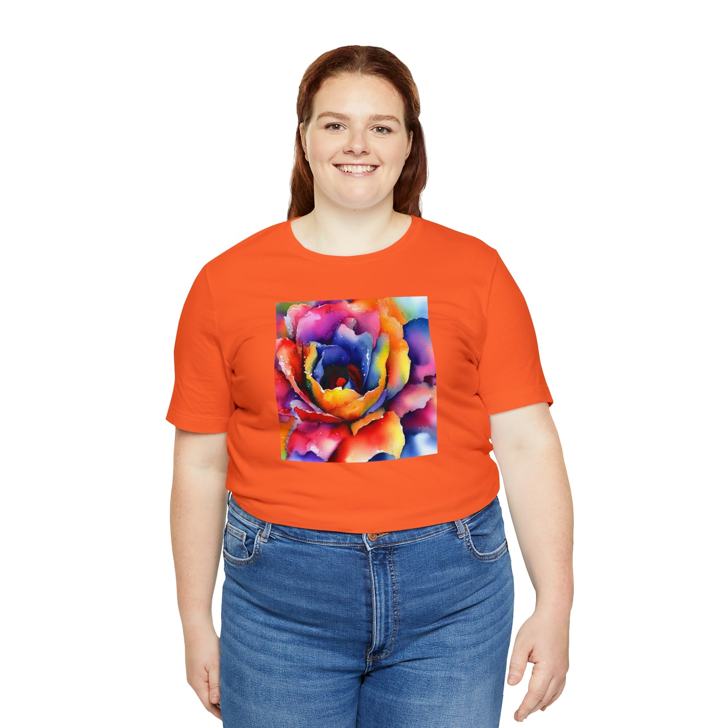 Open Watercolor Flower Tee