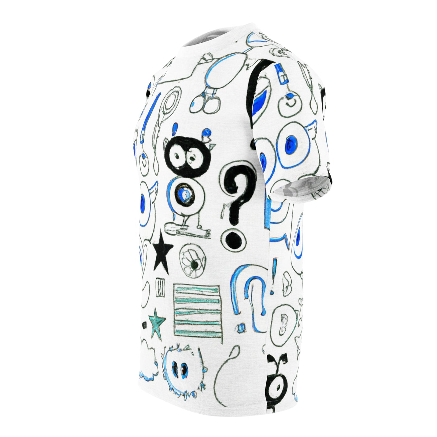 Blue Doodles Tee (AOP)