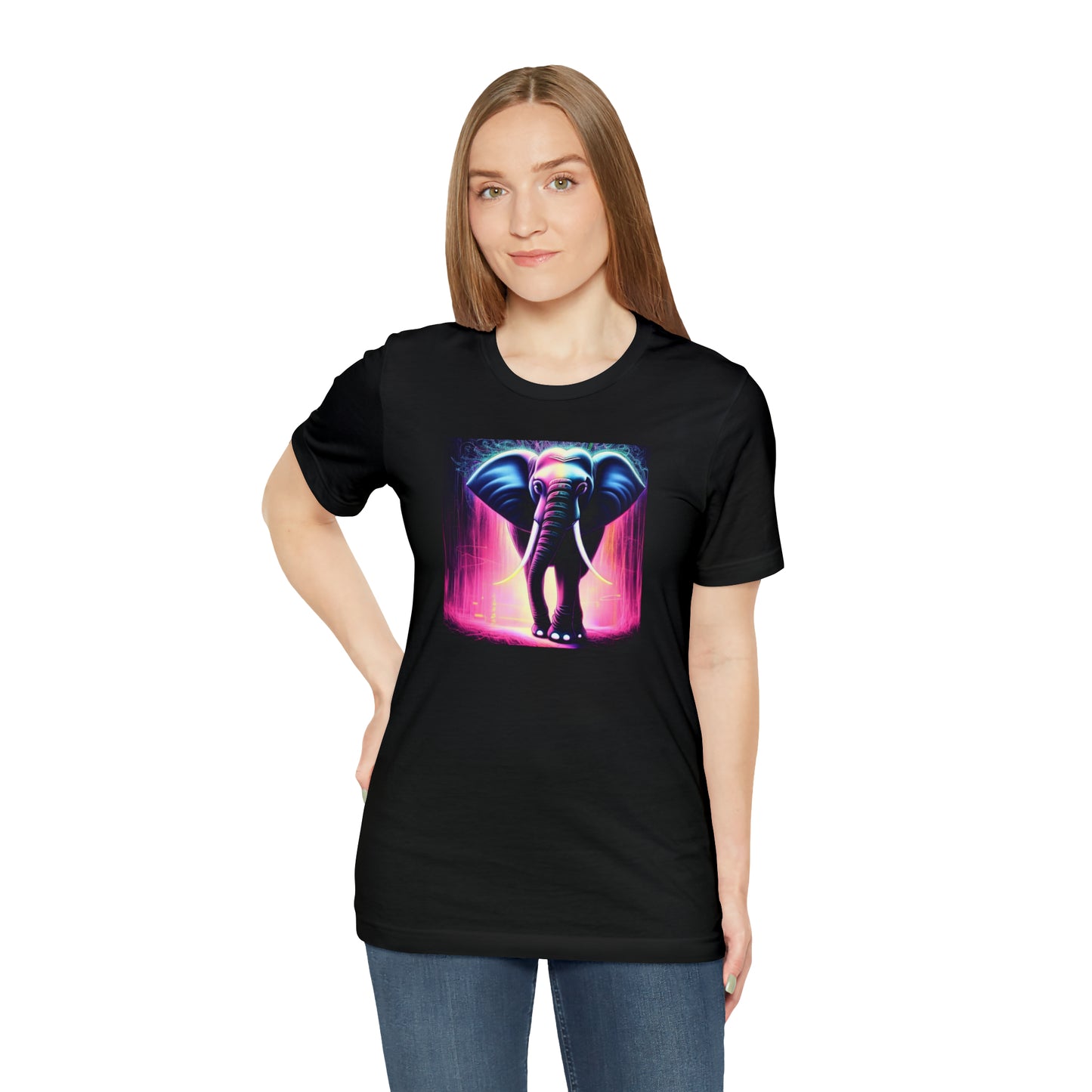 Pink Rain Elephant Tee