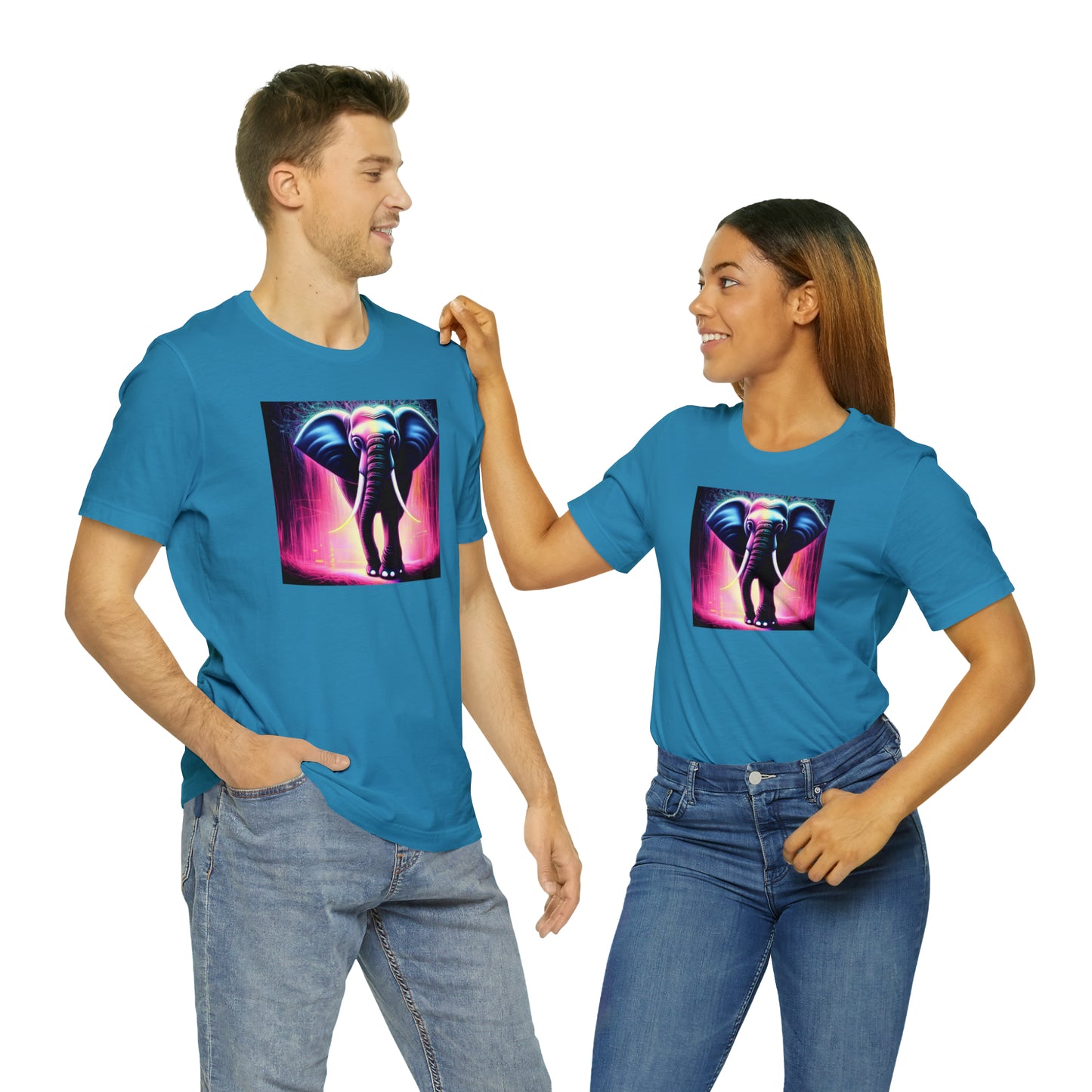 Pink Rain Elephant Tee