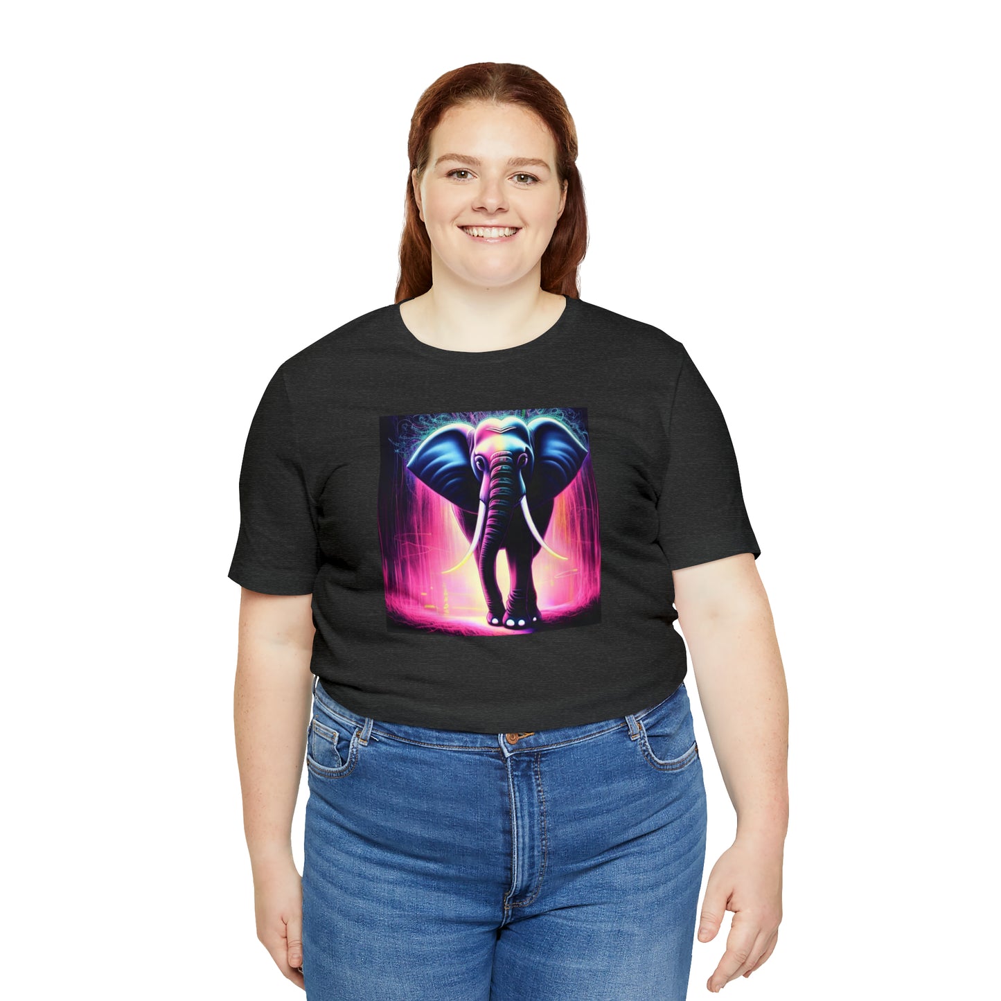 Pink Rain Elephant Tee