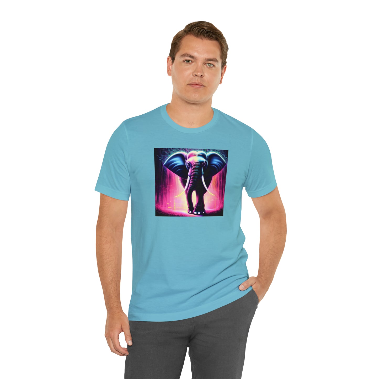 Pink Rain Elephant Tee