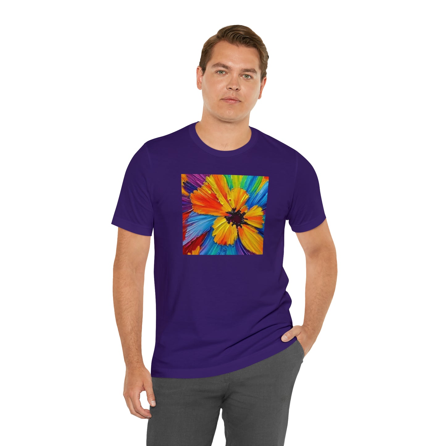 Oil Painted Flower Tee