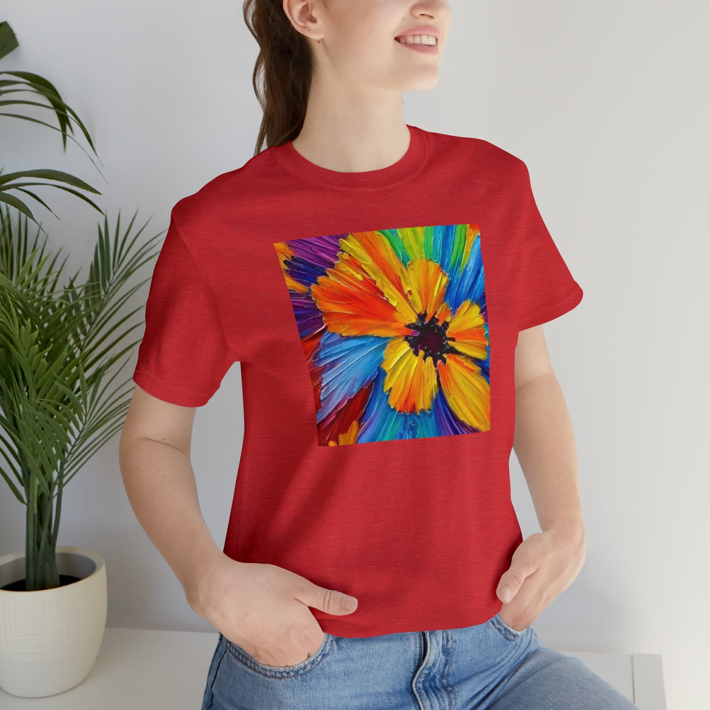 Oil Painted Flower Tee