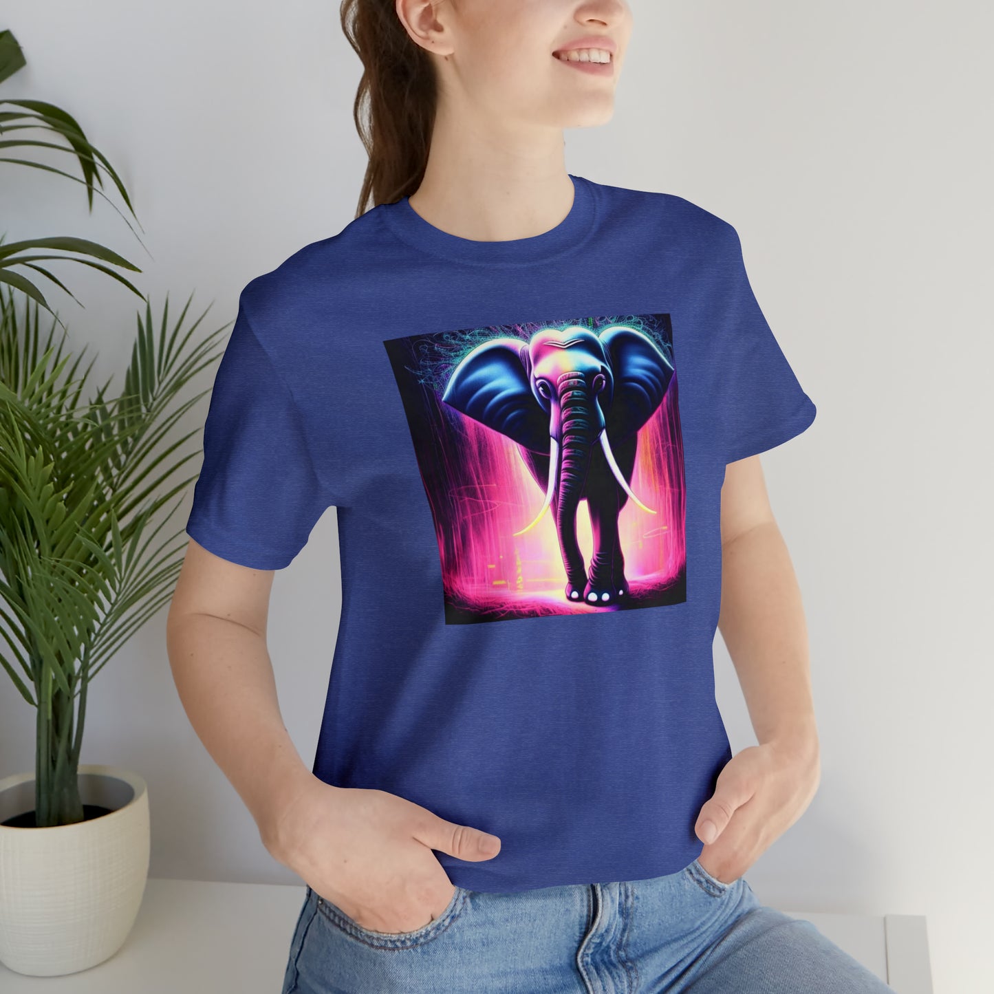 Pink Rain Elephant Tee