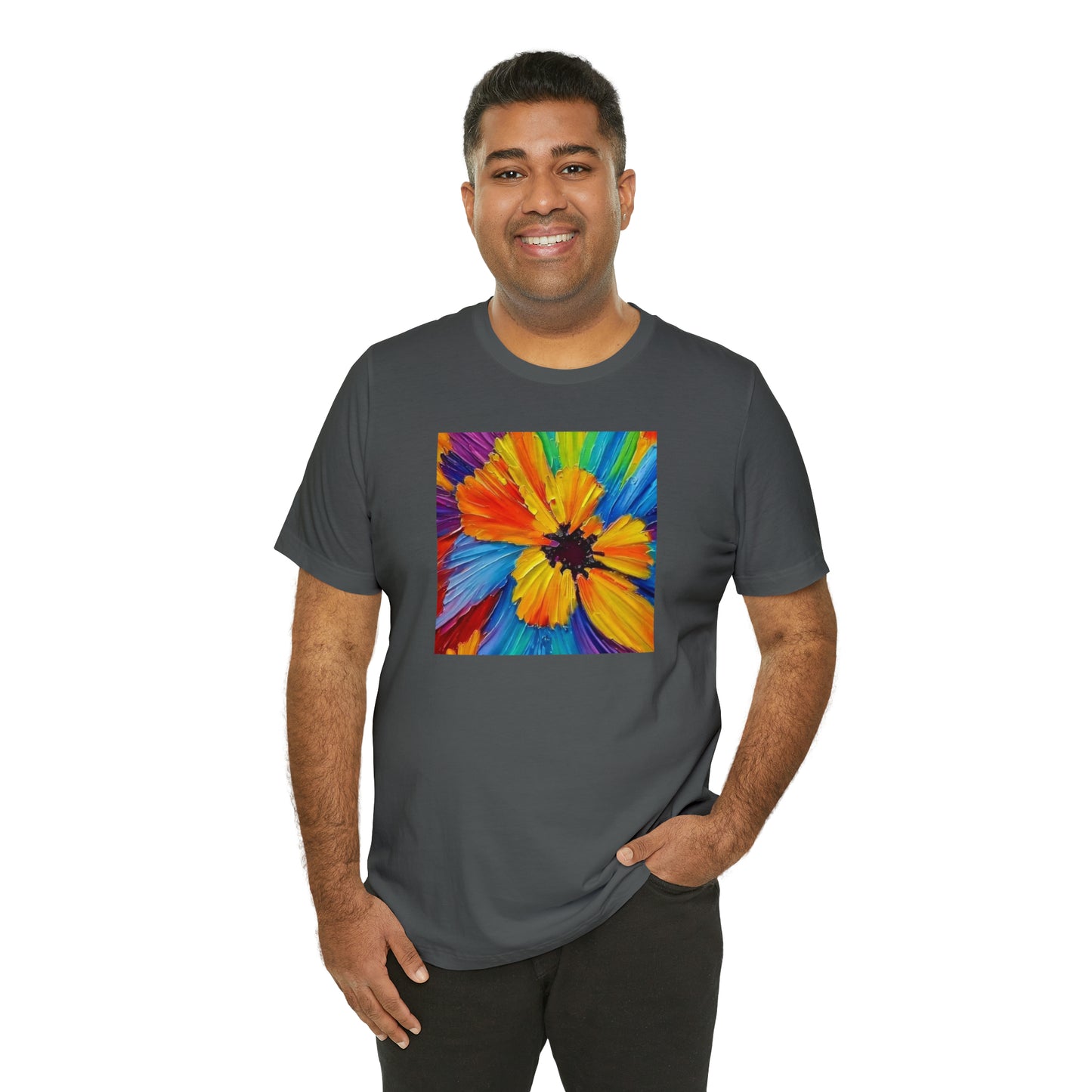 Oil Painted Flower Tee