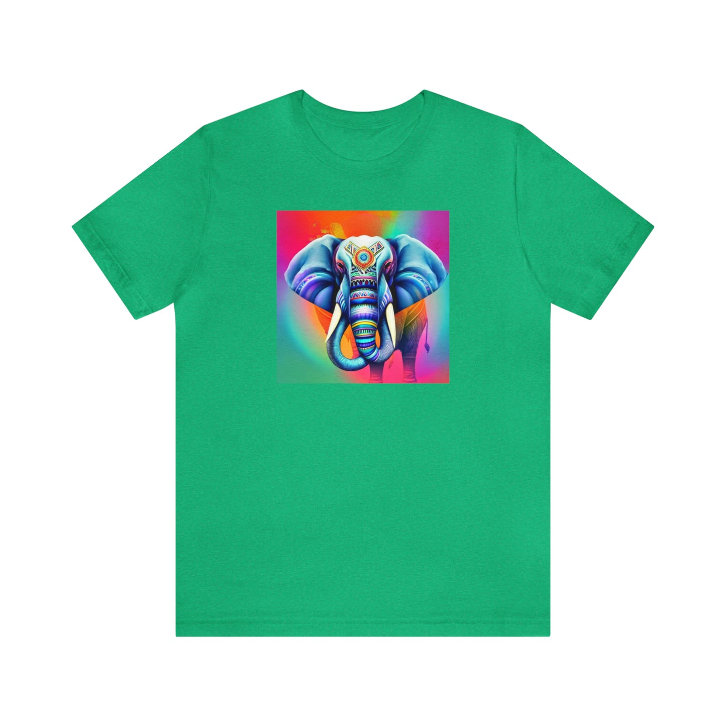 Decorated Elephant Ranibow Tee
