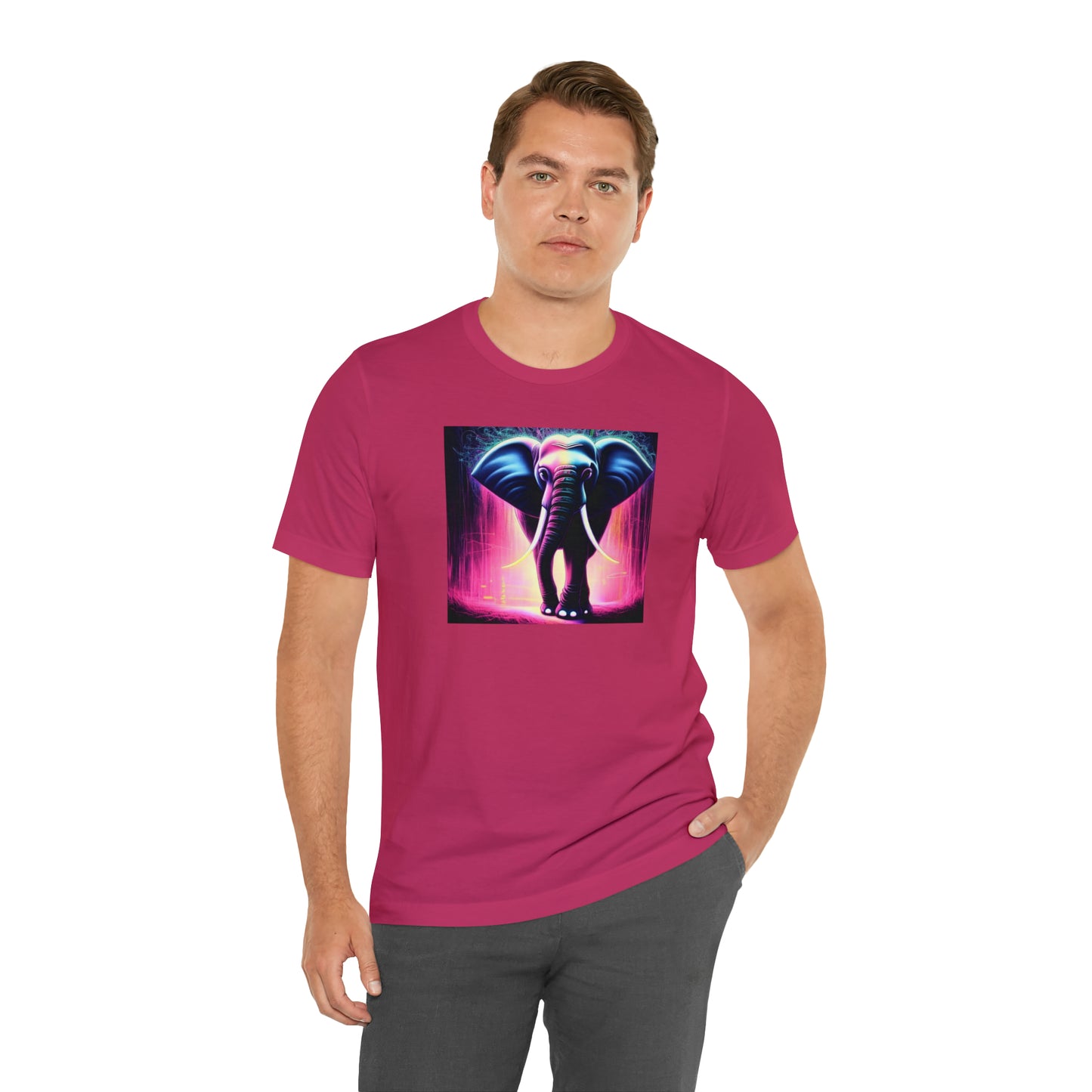 Pink Rain Elephant Tee