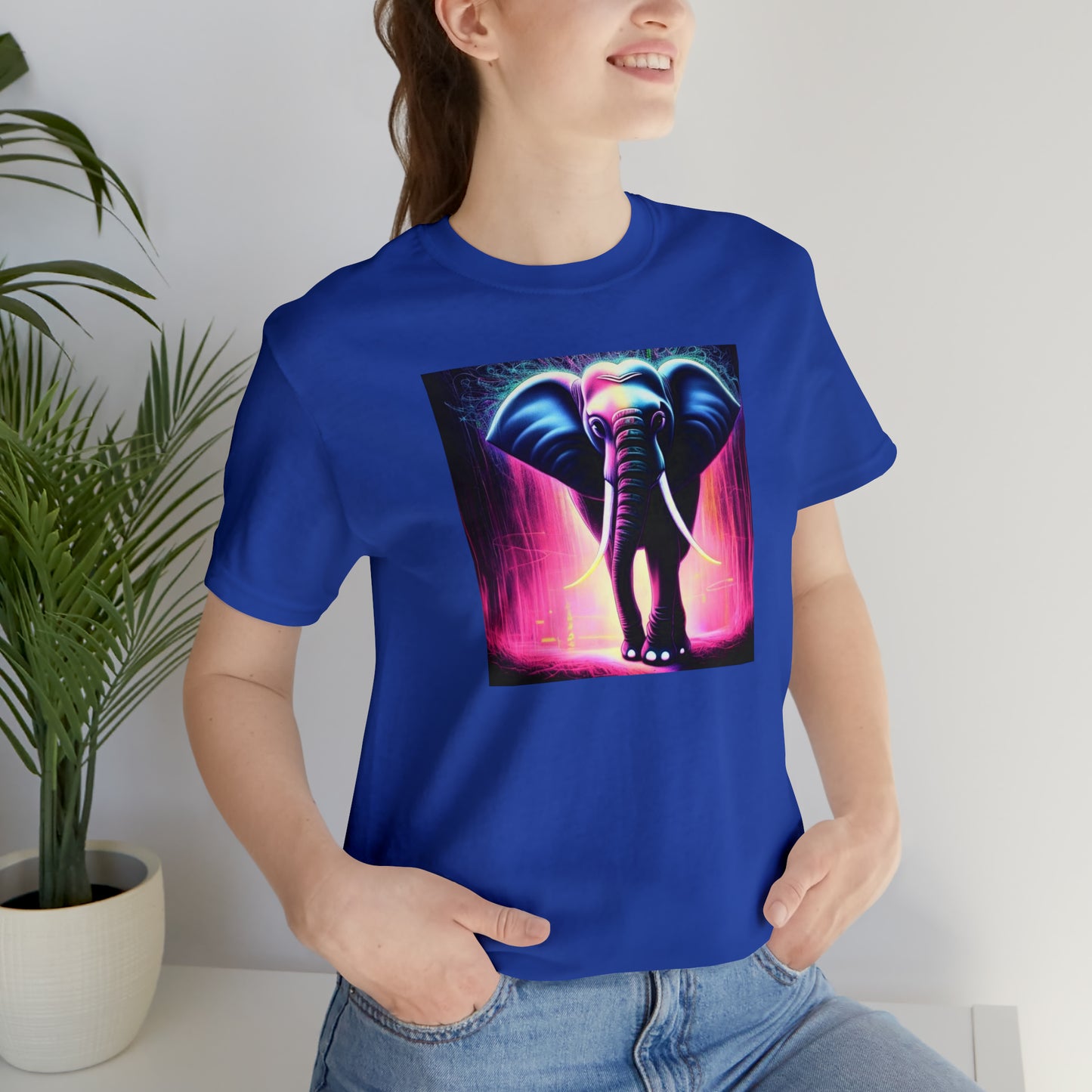 Pink Rain Elephant Tee