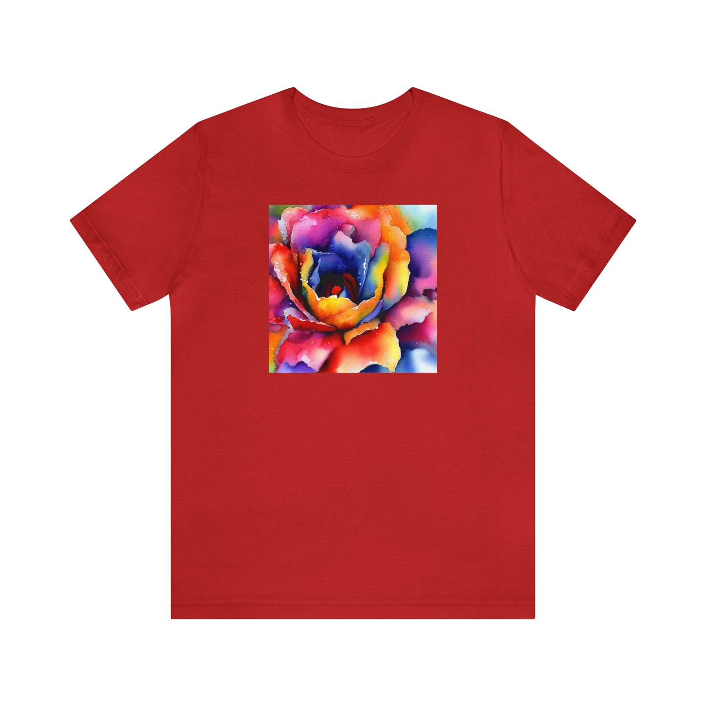 Open Watercolor Flower Tee