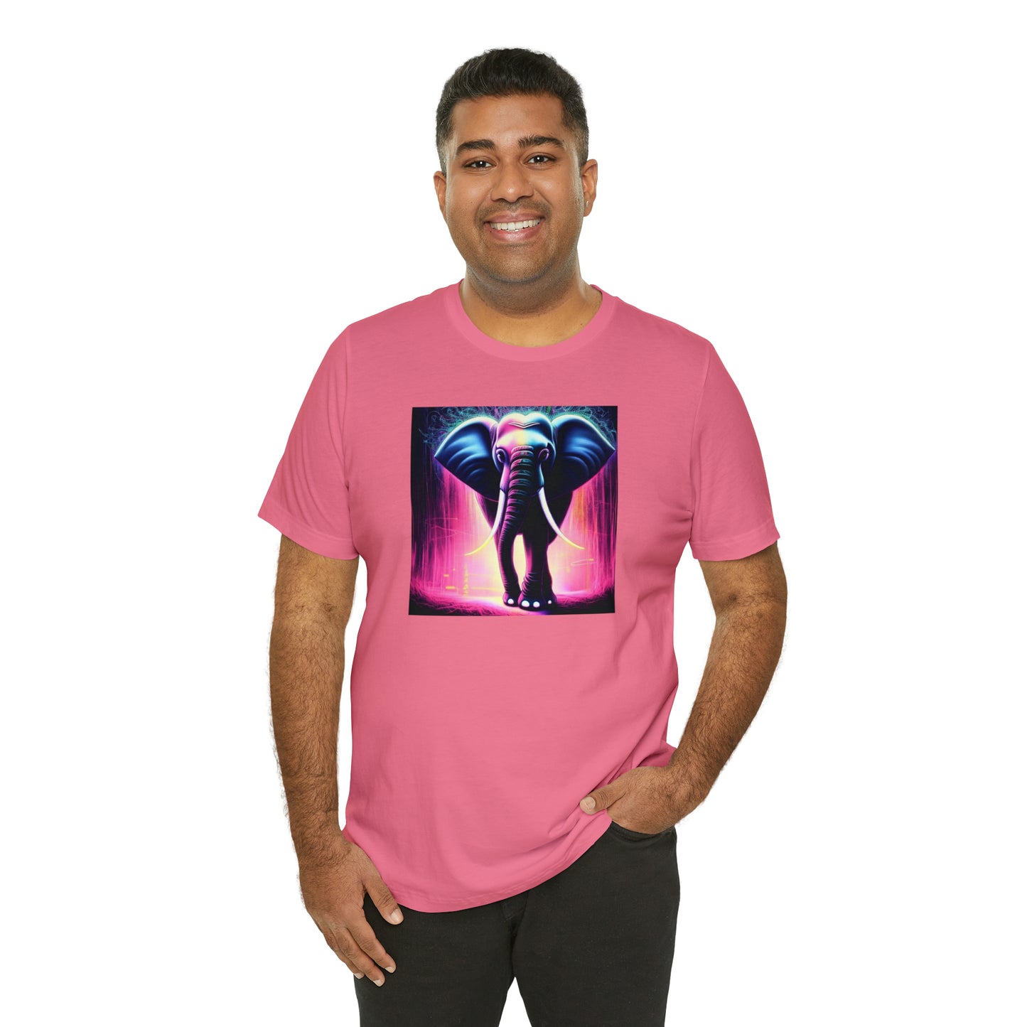 Pink Rain Elephant Tee