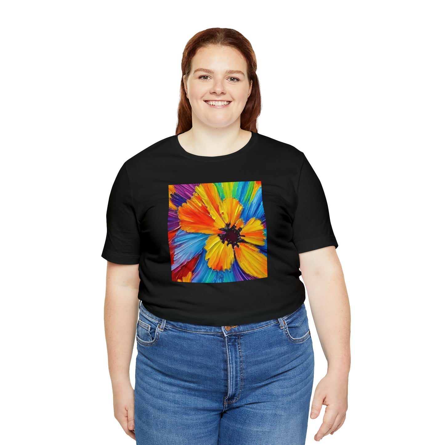 Oil Painted Flower Tee