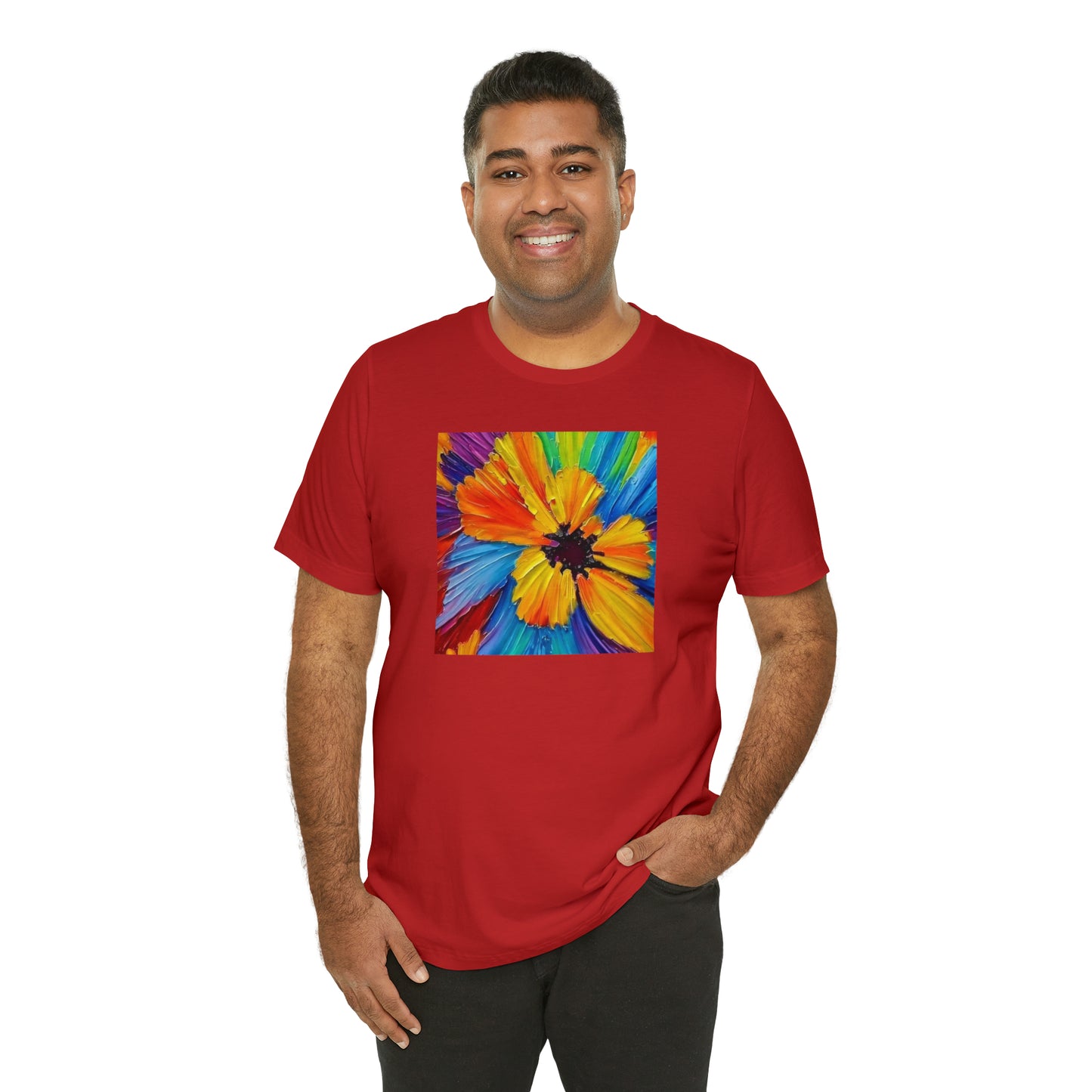 Oil Painted Flower Tee