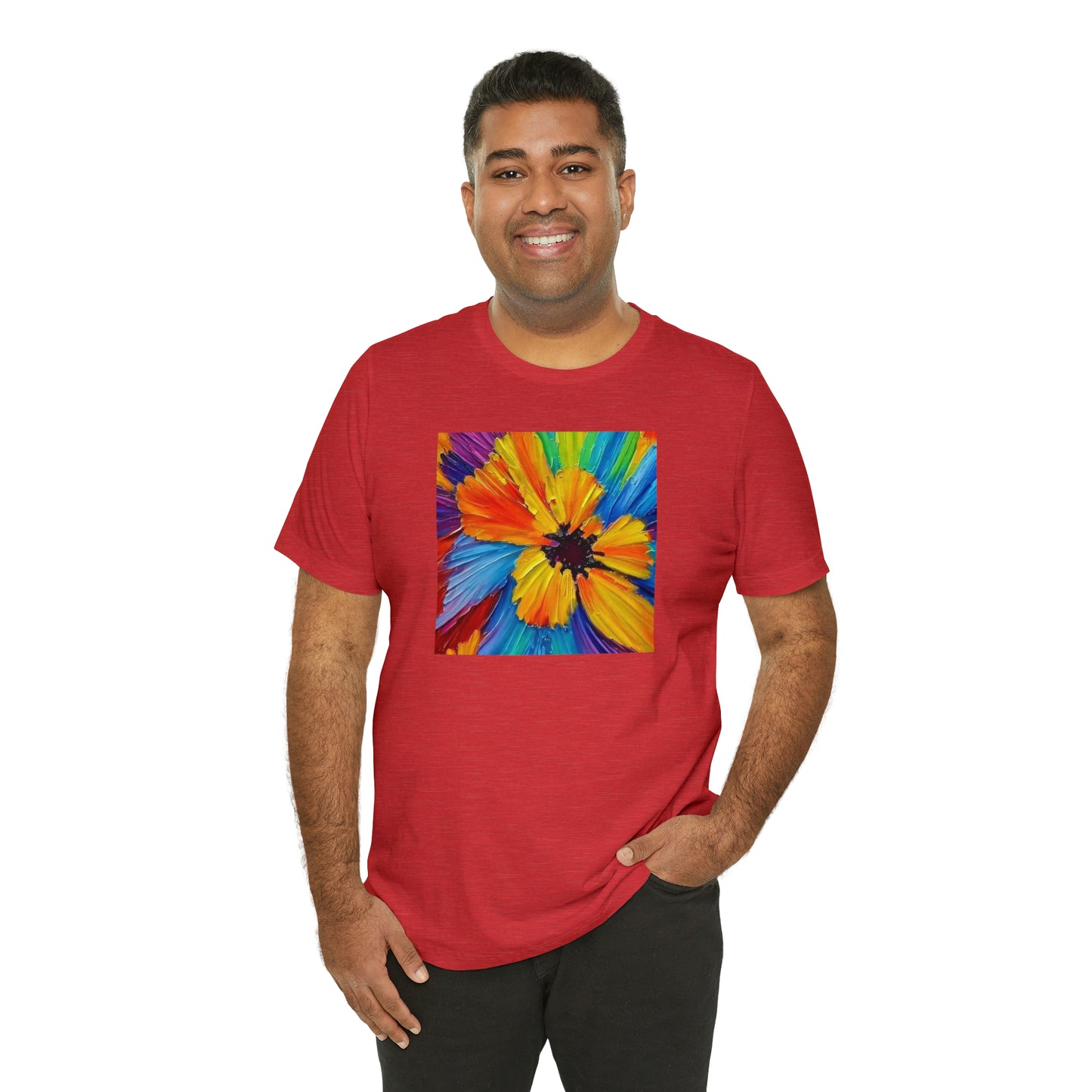 Oil Painted Flower Tee