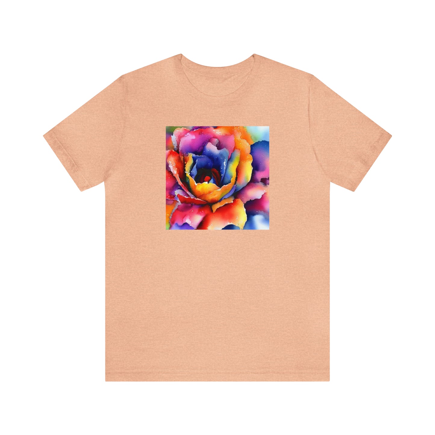 Open Watercolor Flower Tee