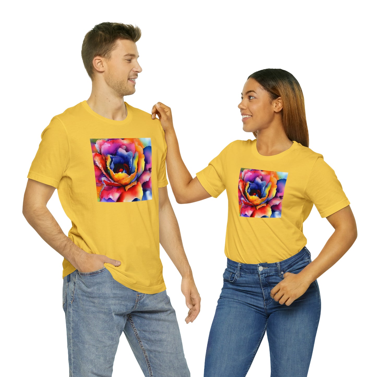 Open Watercolor Flower Tee