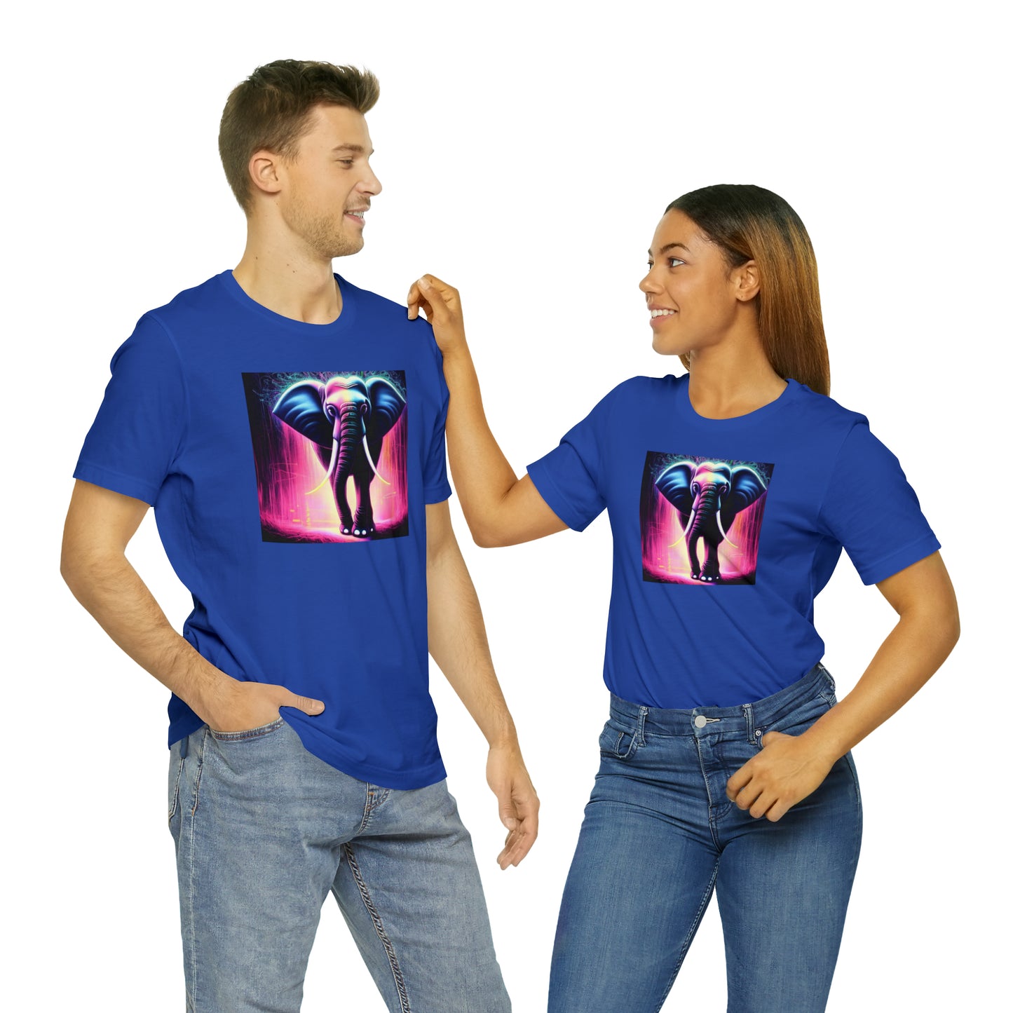 Pink Rain Elephant Tee