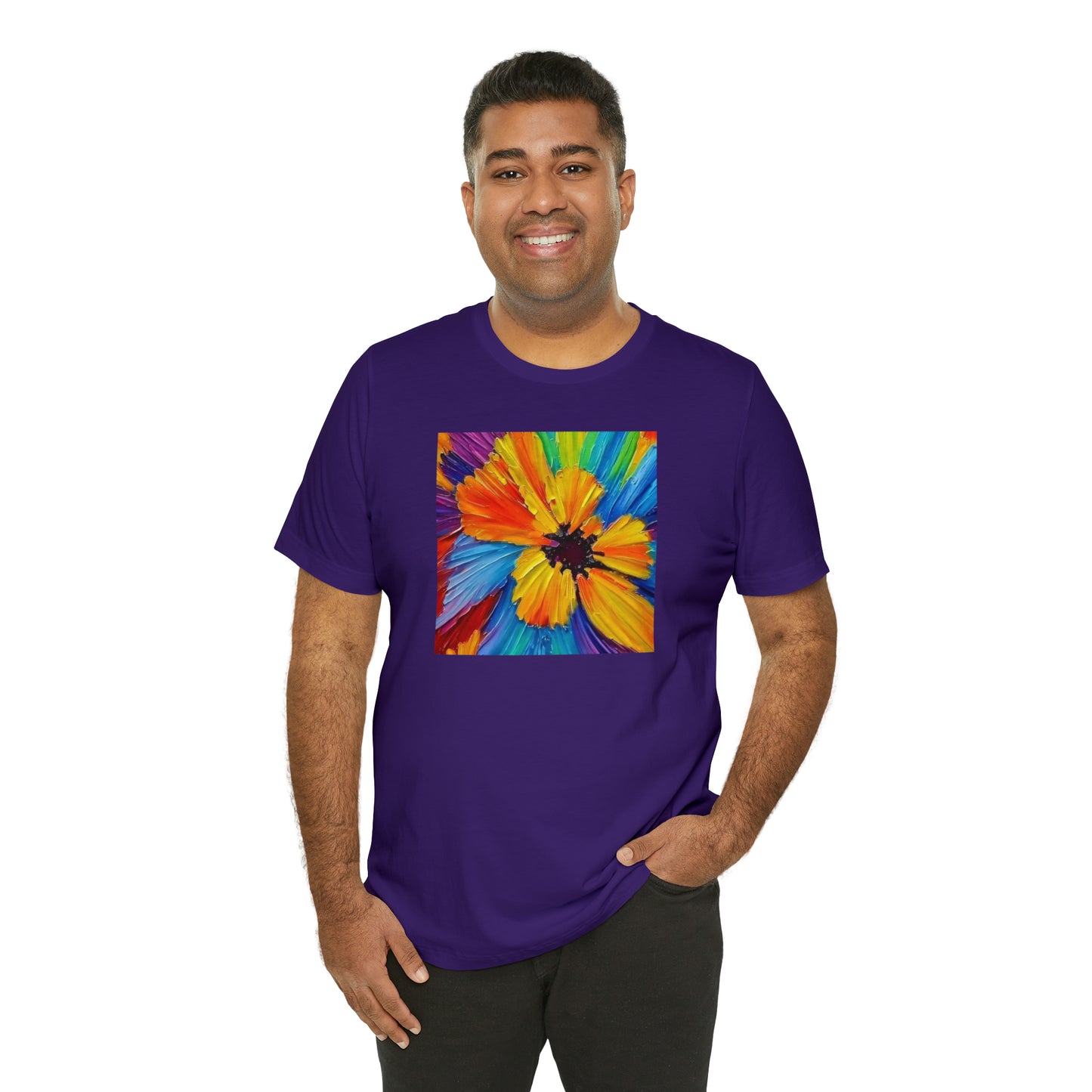 Oil Painted Flower Tee