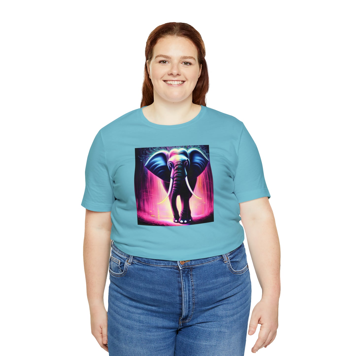 Pink Rain Elephant Tee