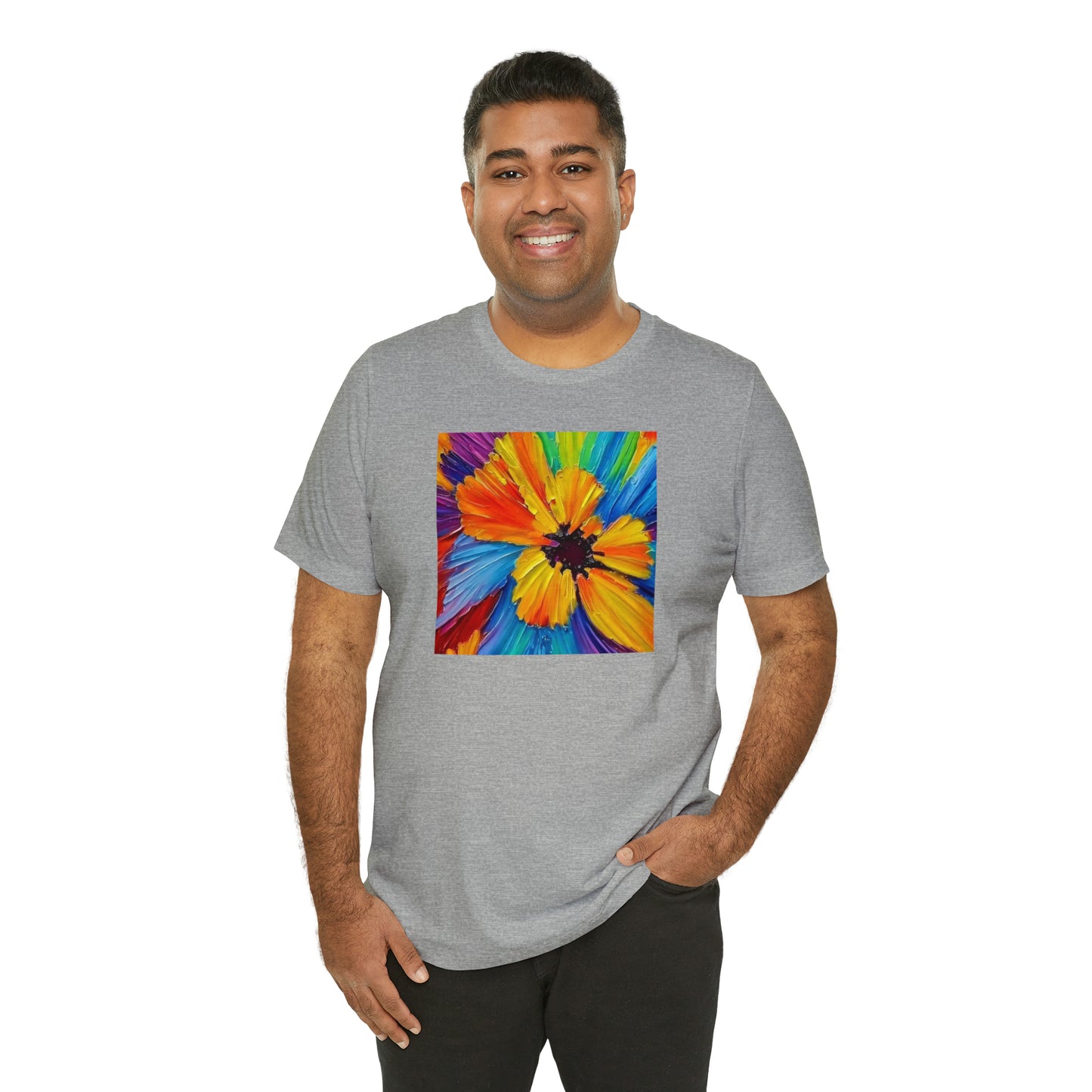 Oil Painted Flower Tee