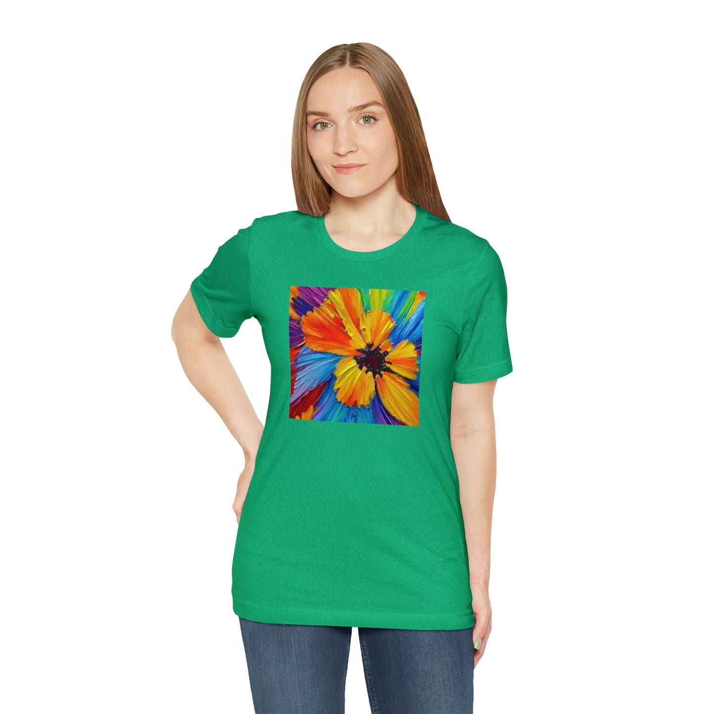 Oil Painted Flower Tee
