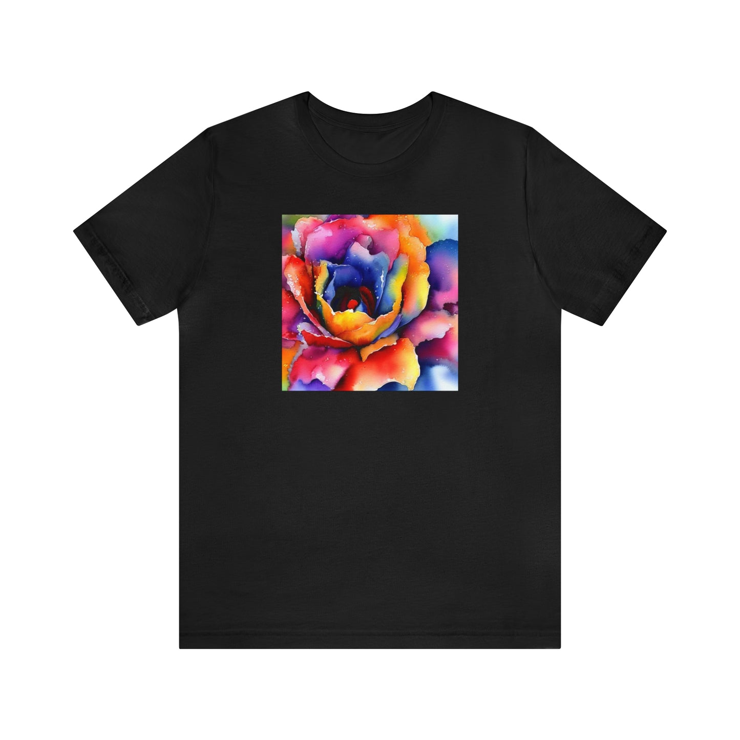 Open Watercolor Flower Tee