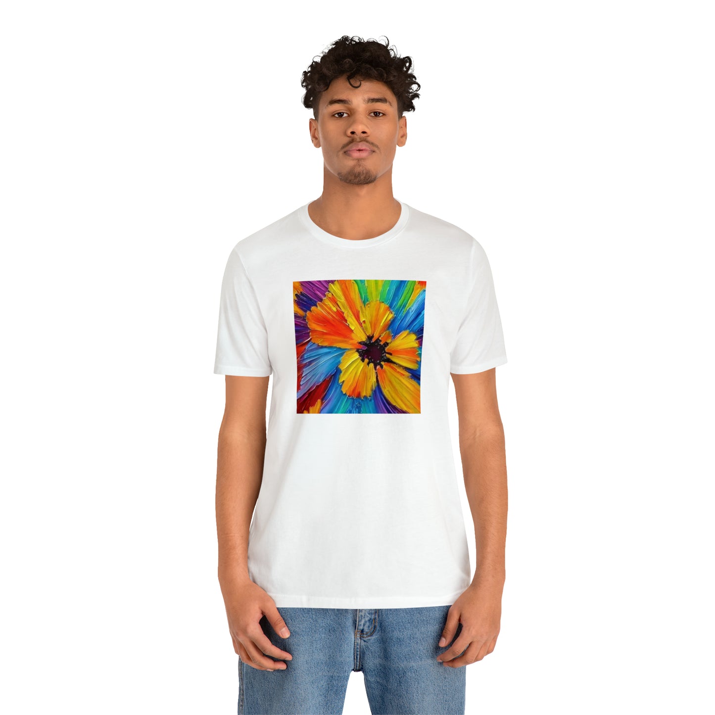 Oil Painted Flower Tee