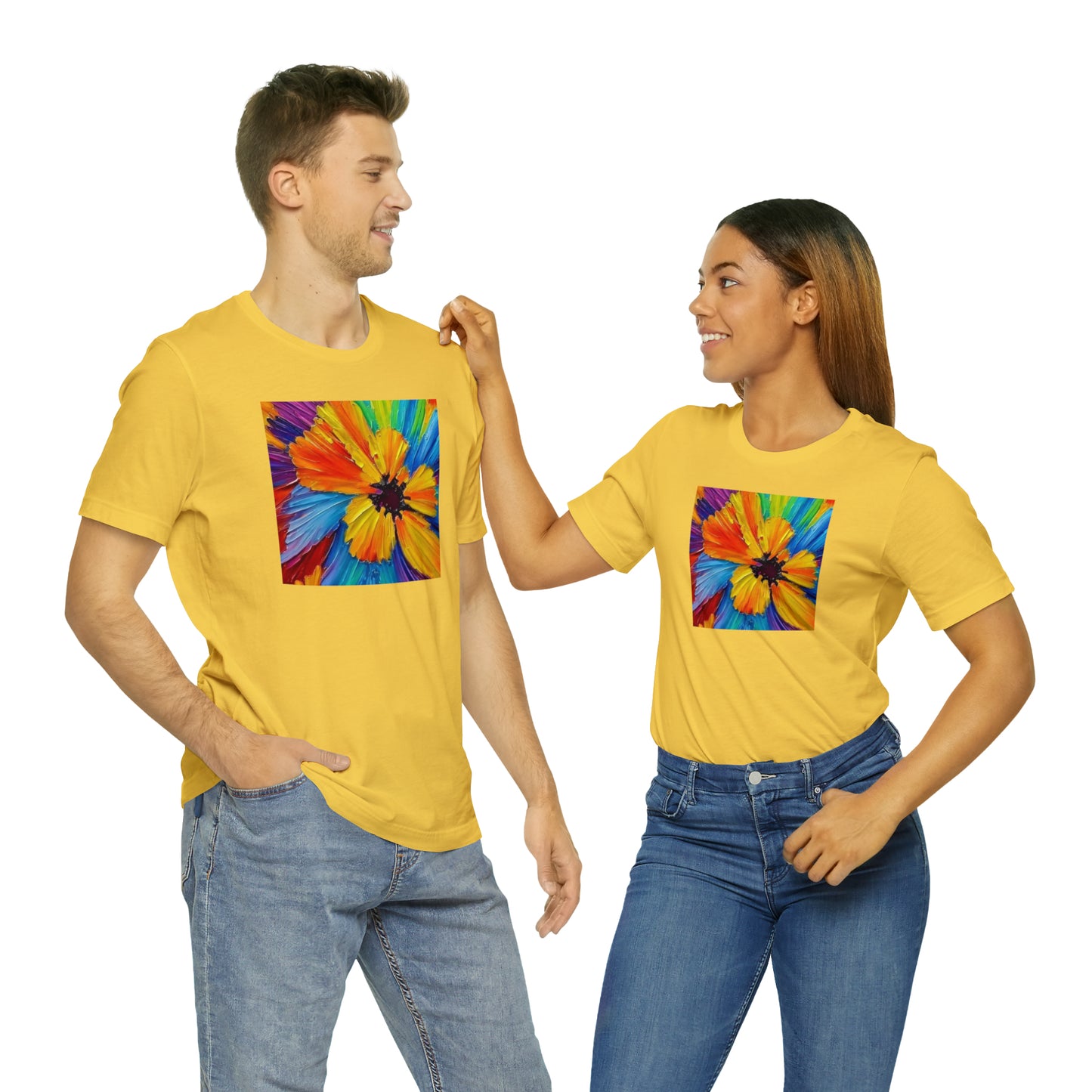 Oil Painted Flower Tee