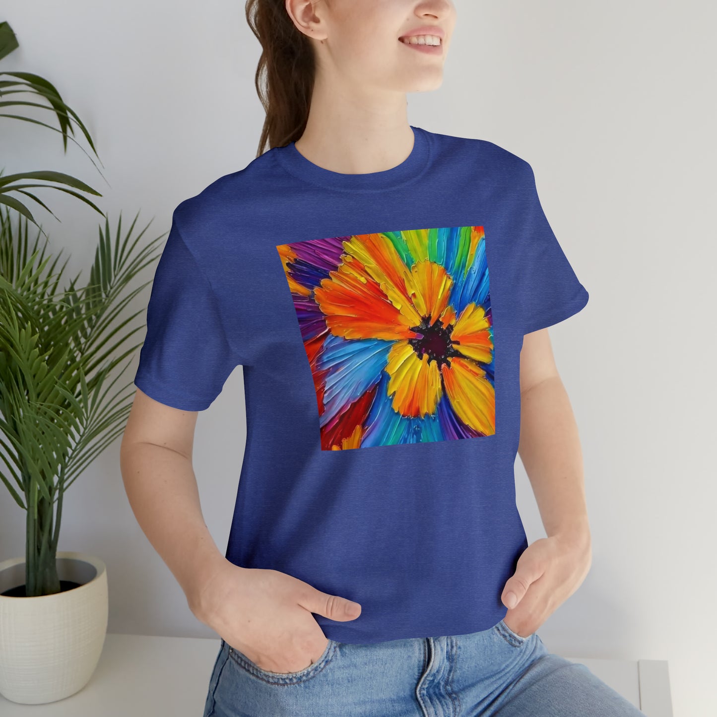Oil Painted Flower Tee