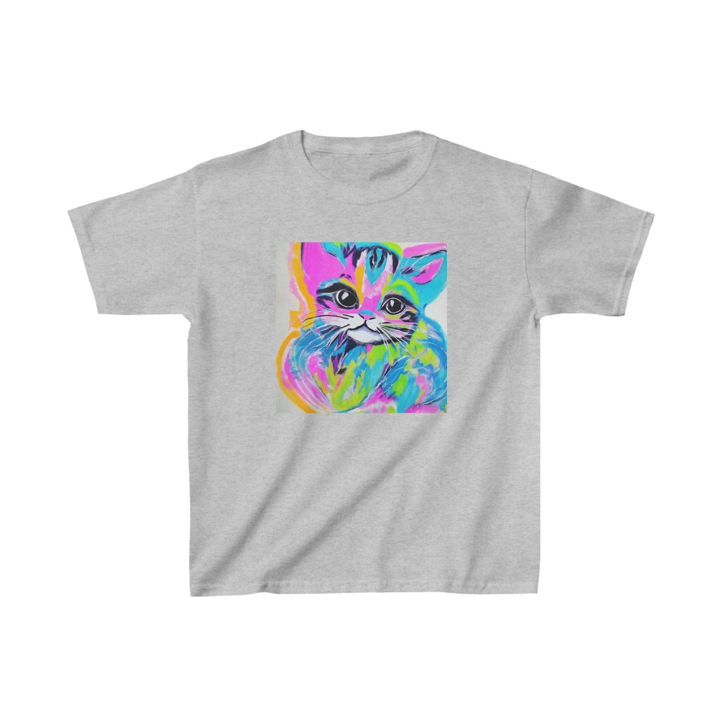 Color Block Kitten Kid's Tee
