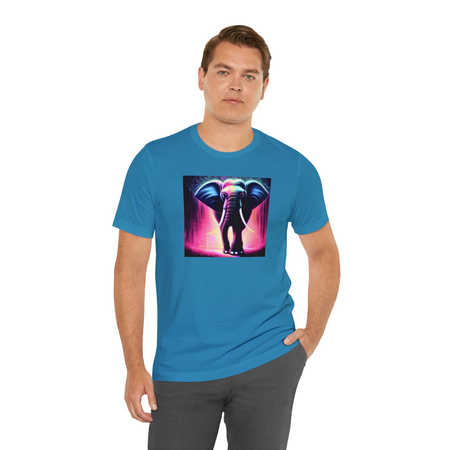 Pink Rain Elephant Tee