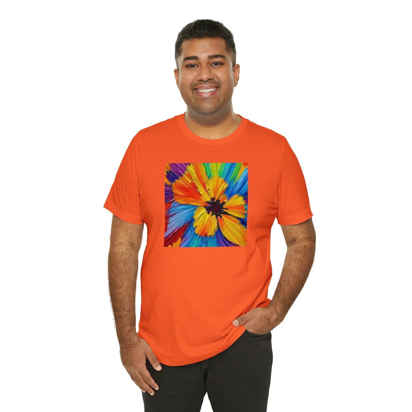 Oil Painted Flower Tee
