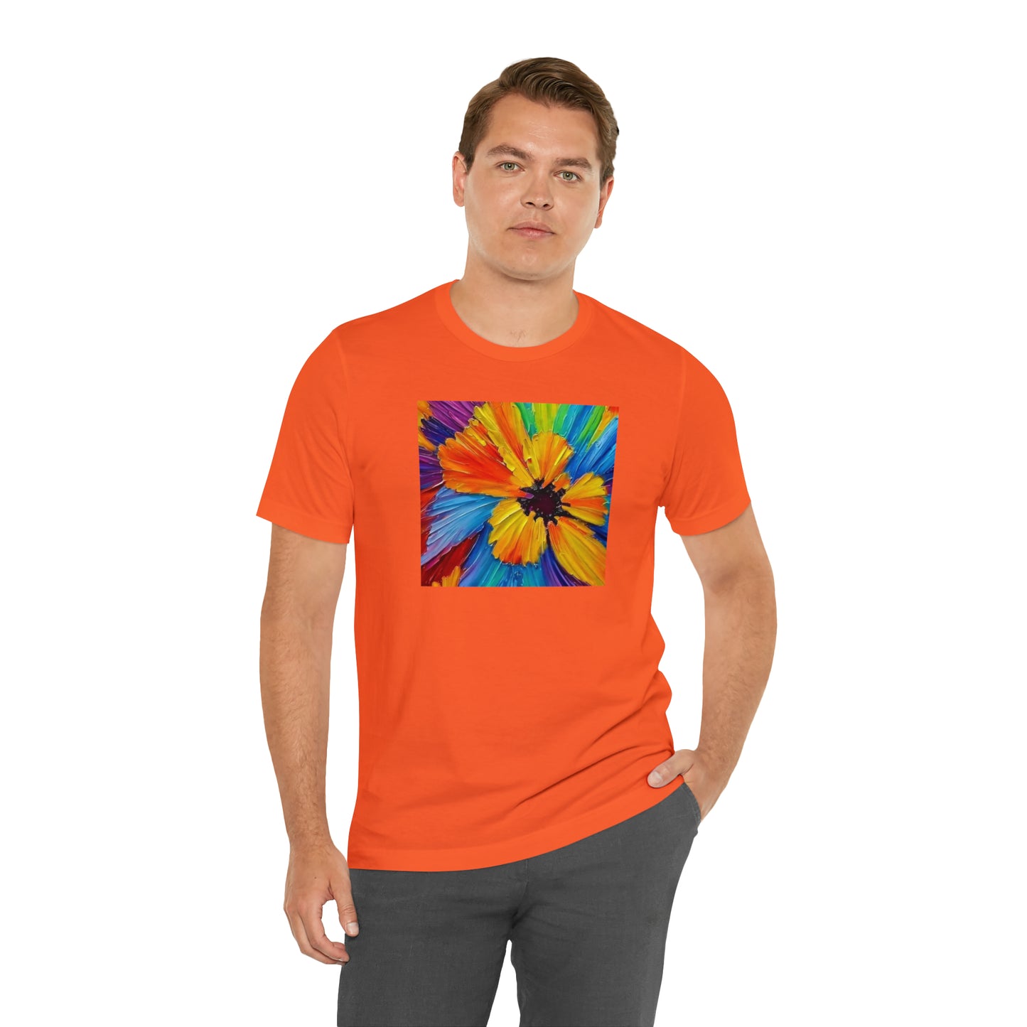 Oil Painted Flower Tee