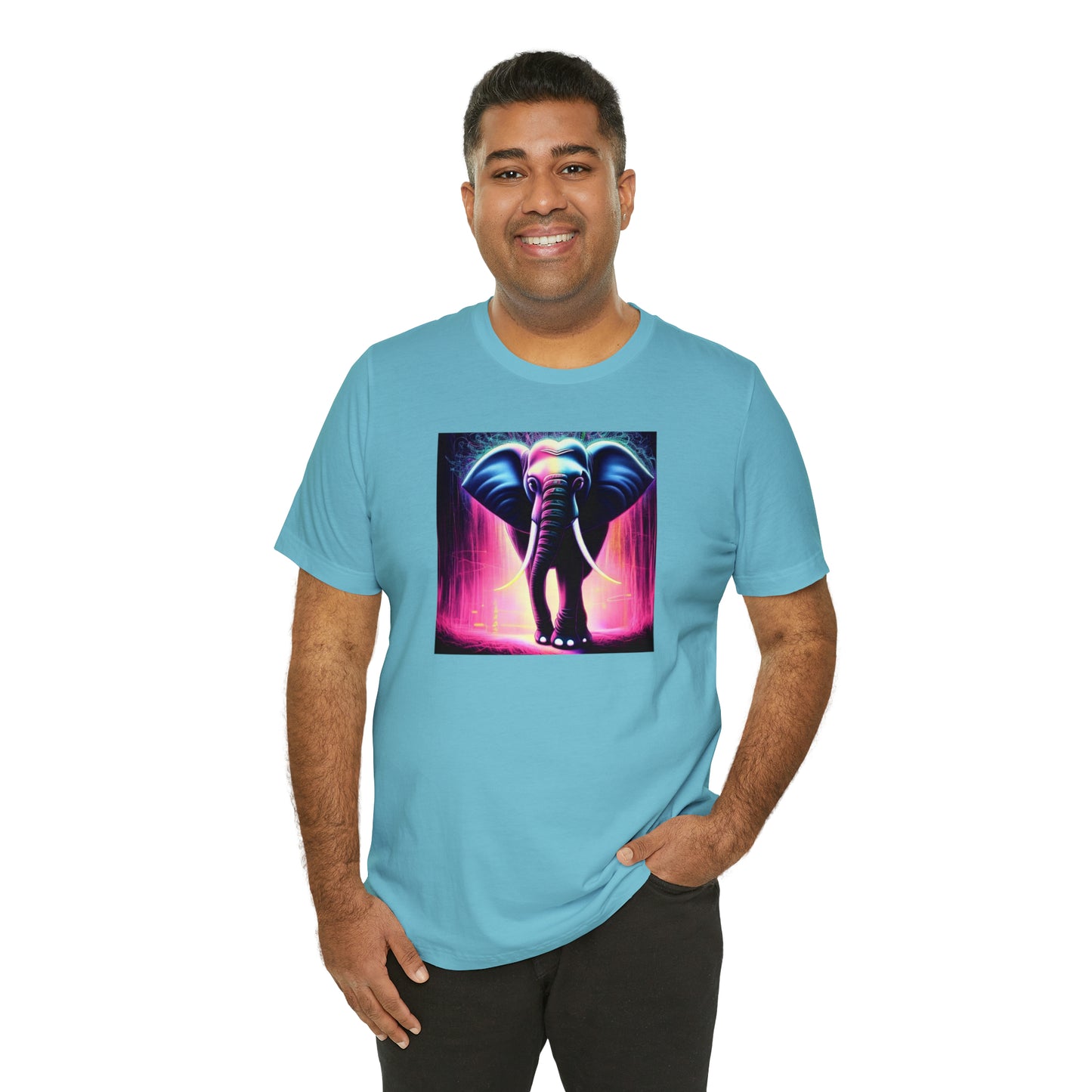 Pink Rain Elephant Tee