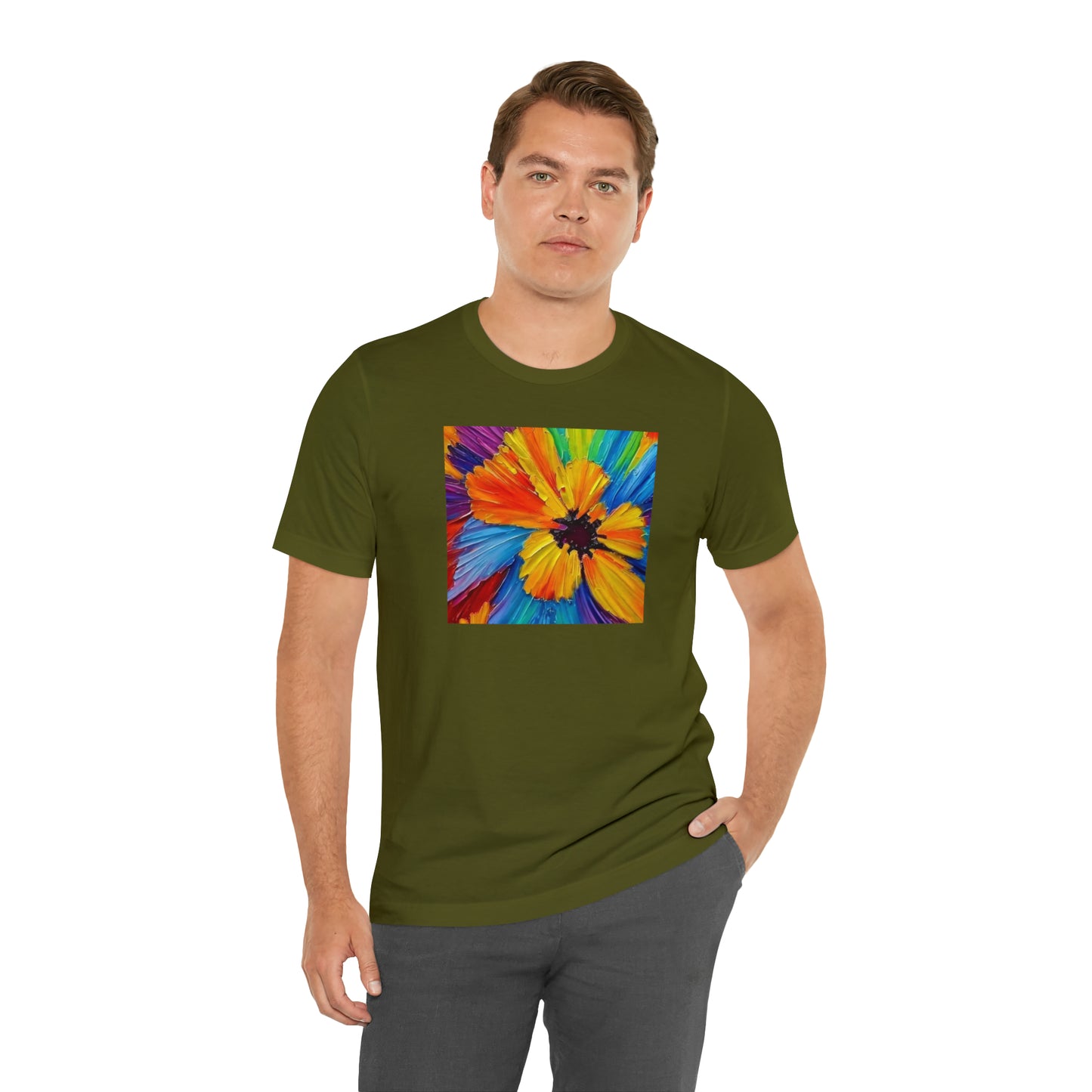 Oil Painted Flower Tee