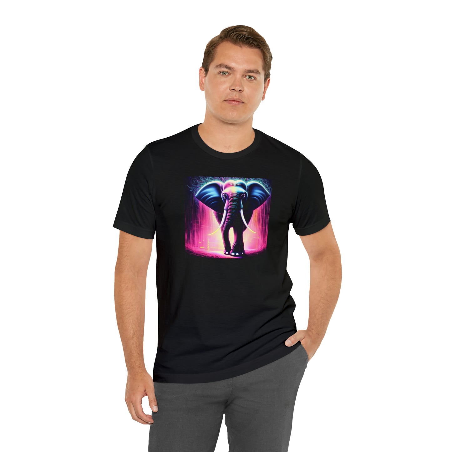 Pink Rain Elephant Tee