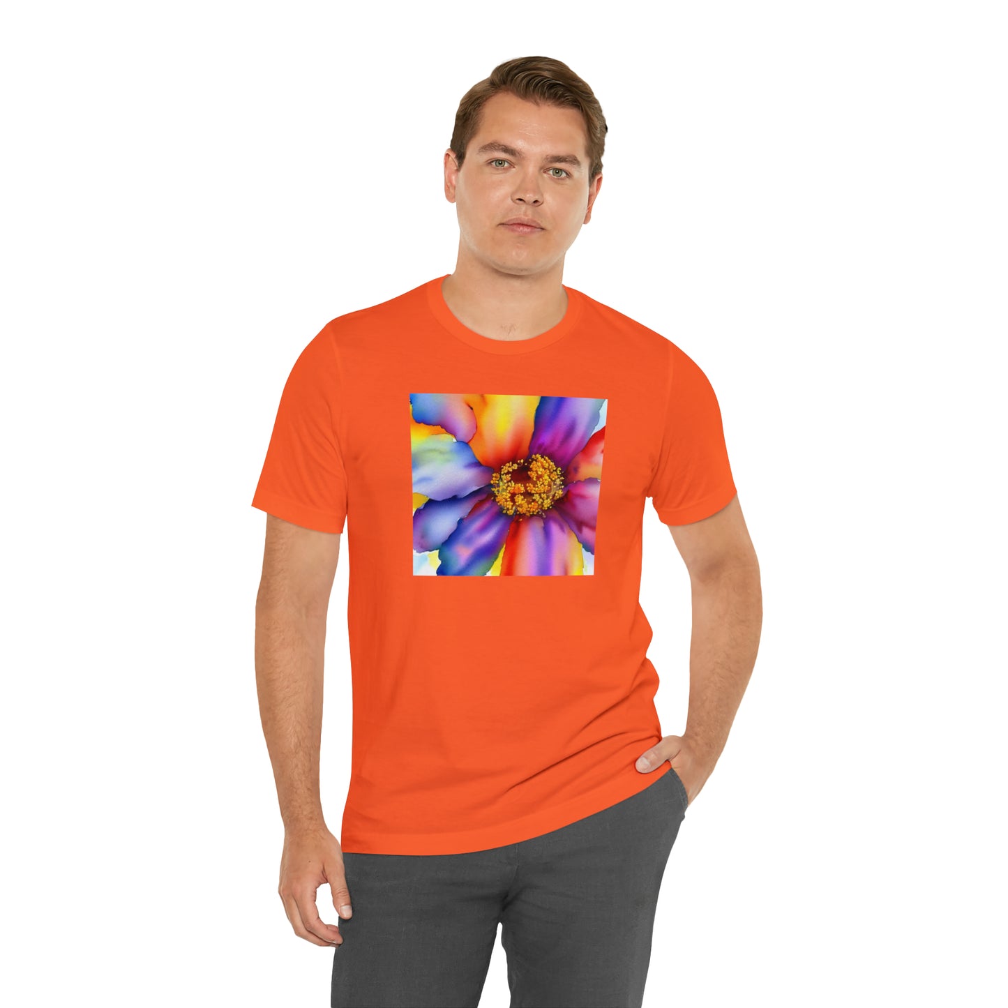 Colorful Open Flower Tee