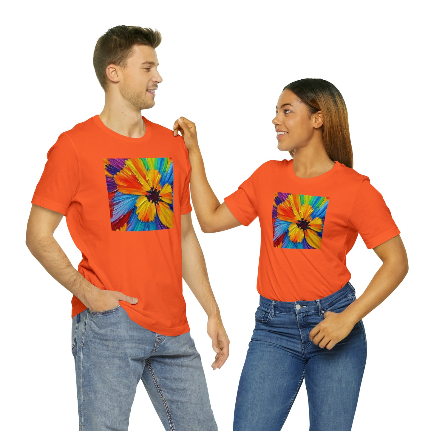 Oil Painted Flower Tee