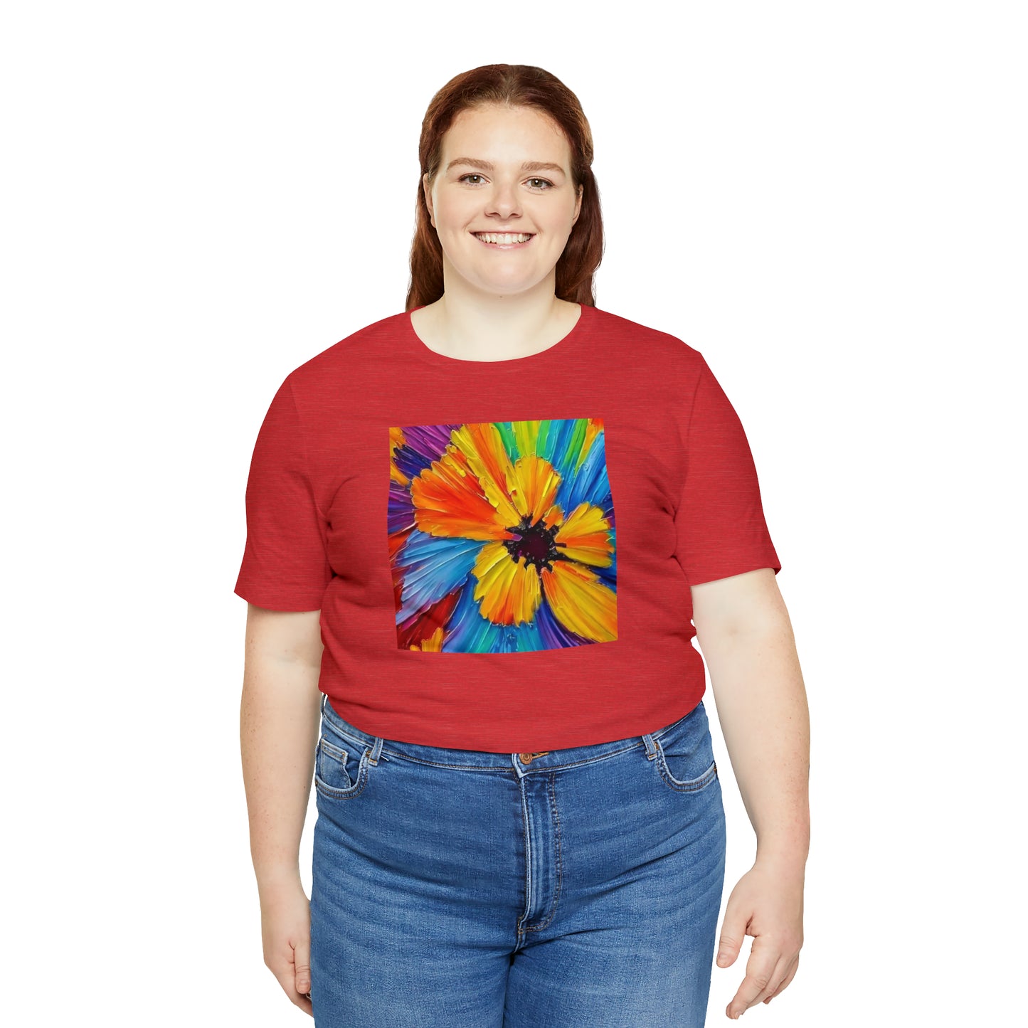 Oil Painted Flower Tee