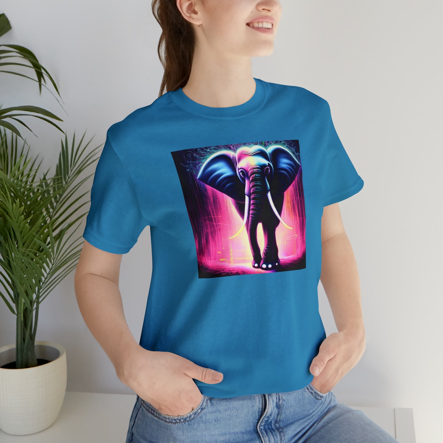 Pink Rain Elephant Tee