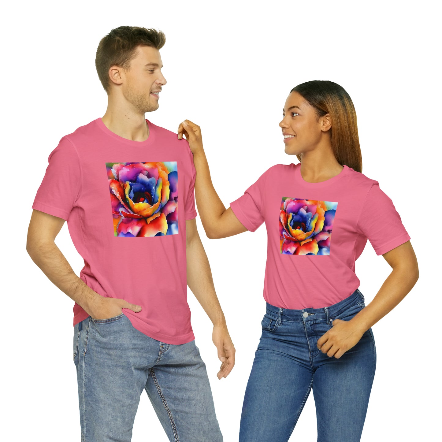 Open Watercolor Flower Tee