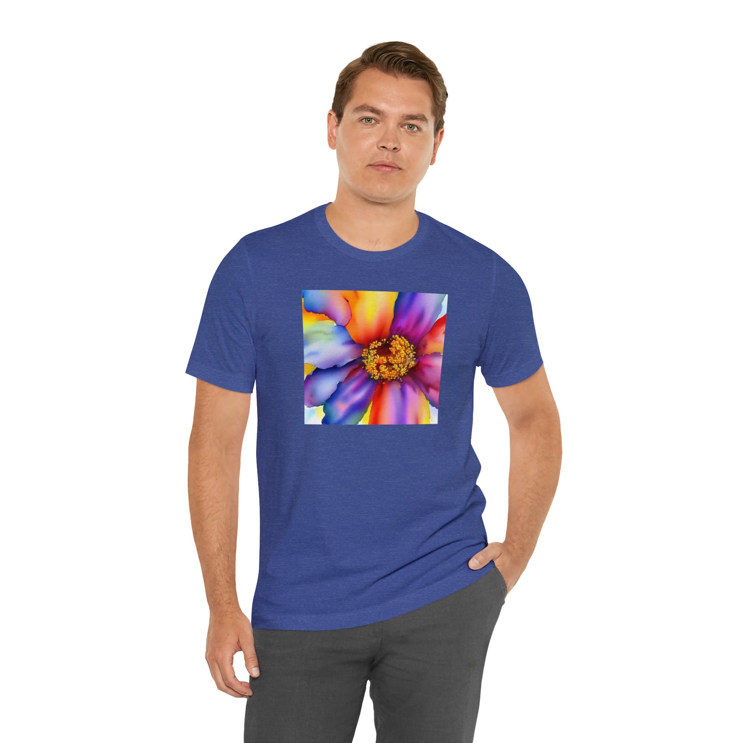 Colorful Open Flower Tee