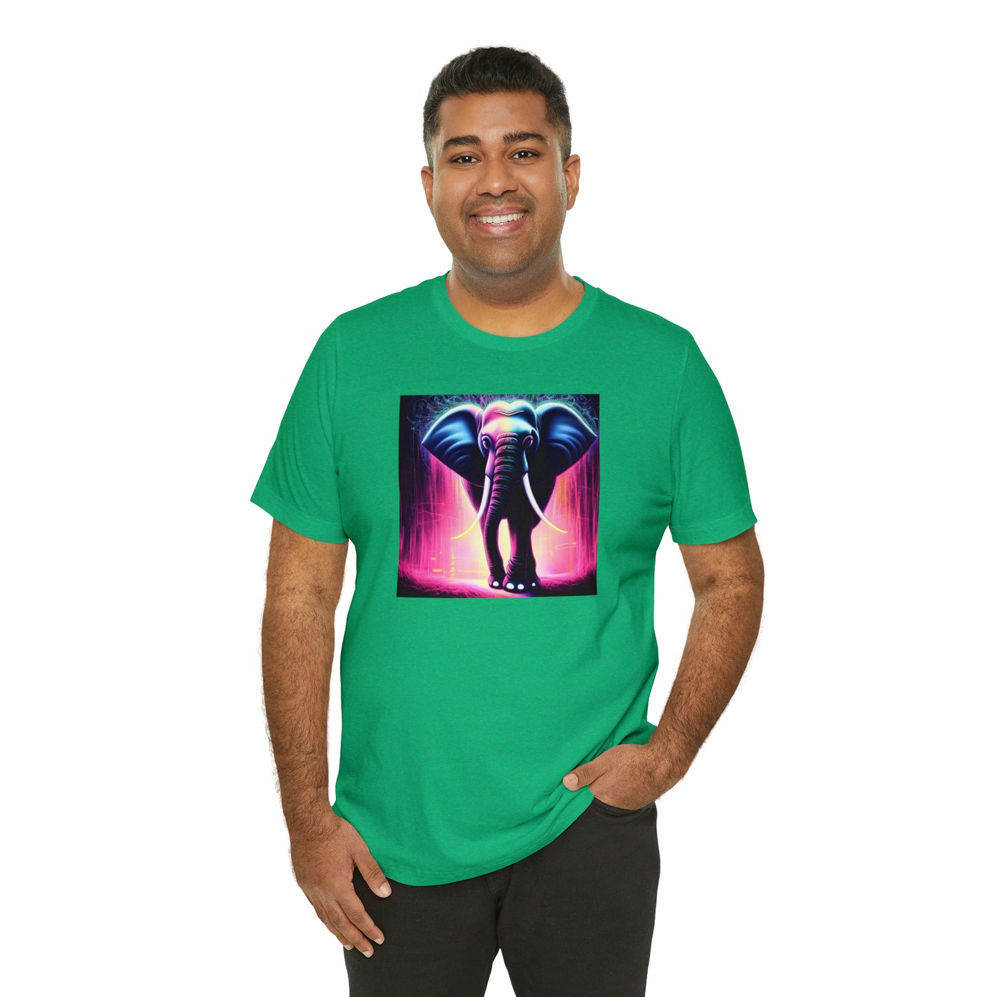 Pink Rain Elephant Tee