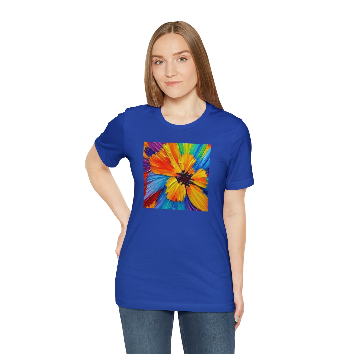 Oil Painted Flower Tee